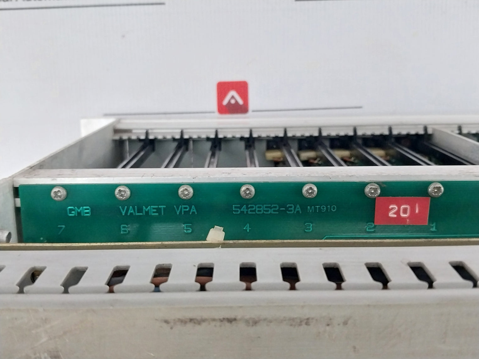 Valmet 542936-2A Rack Module 542852-3A, Pud-10B, M8510041 M2, Dmu 2, Biu