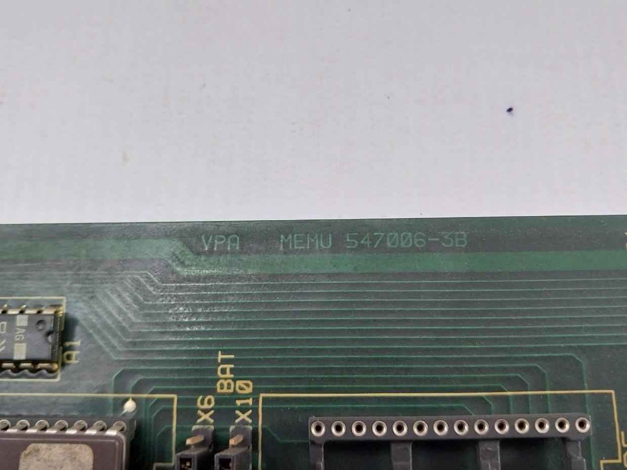 Valmet 547006-3B Memory Board 107 94V-1 M8510401 M1