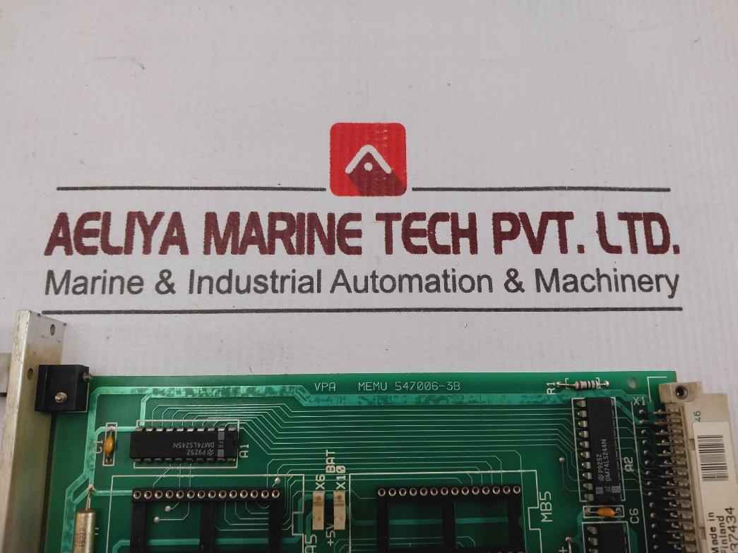 Valmet 547006-3B Memory Board 1,94V-0 Tdb M8510401 03