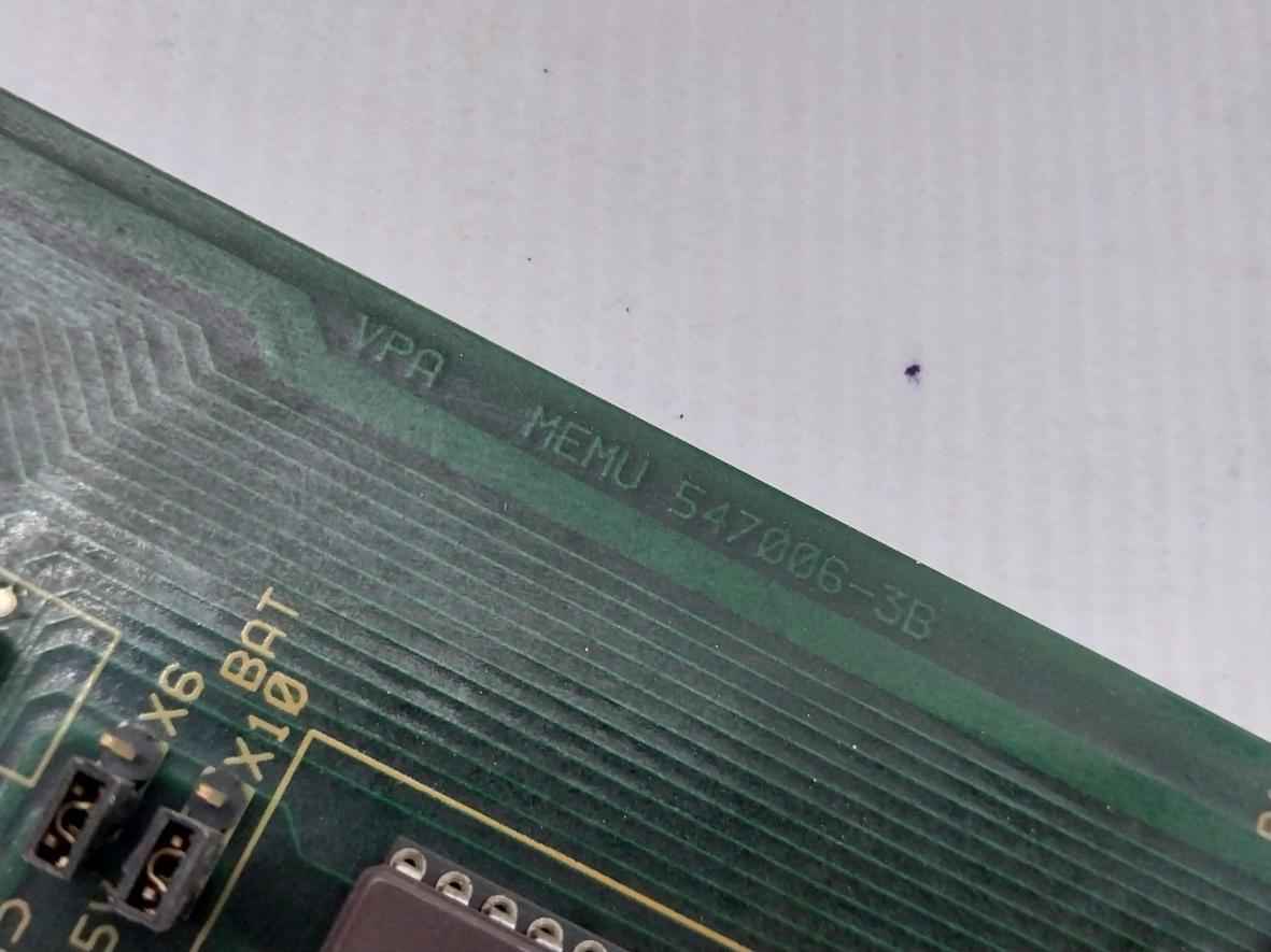 Valmet 547006-3B Memory Board Memu 107 94V-1 M8510401 M1