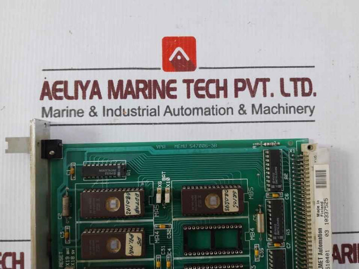 Valmet 547006-3B Pcb Card 547006-3A,M8510401 03