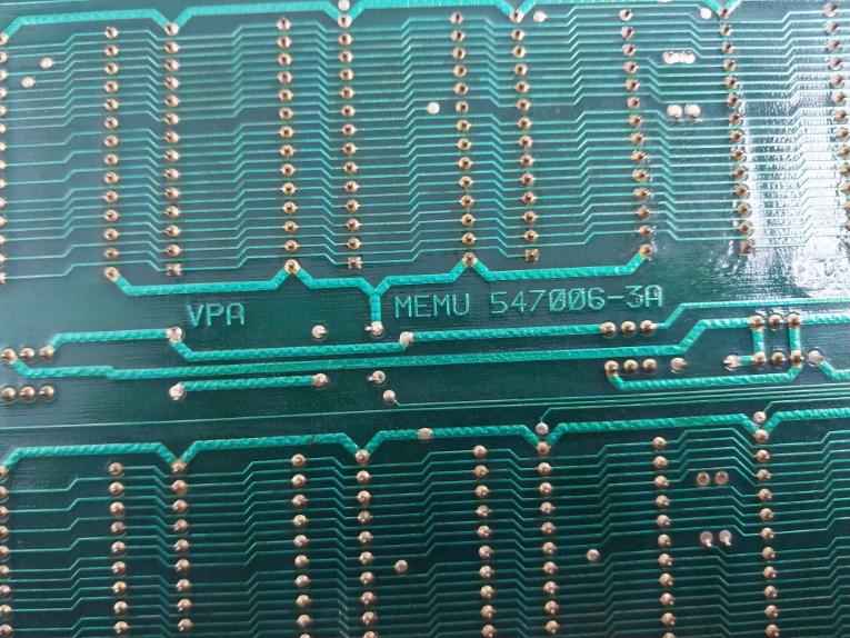 Valmet 547006-3b Memory Card Module 547006-3a 94v-1