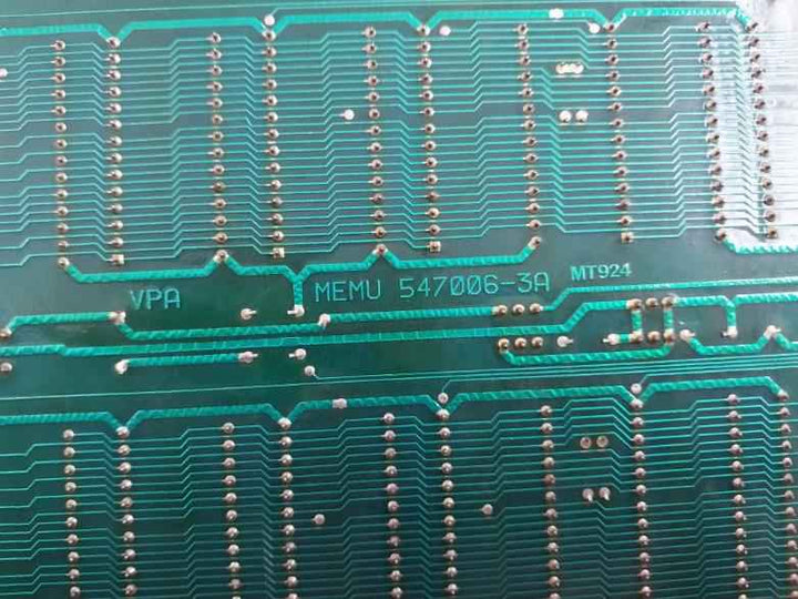 Valmet 547006-3b Memory Card Module 547006-3a M8510401 M1