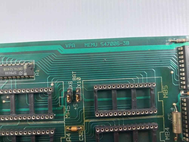 Valmet 547006-3b Memory Module Unit 547006-3a M8510401 M1
