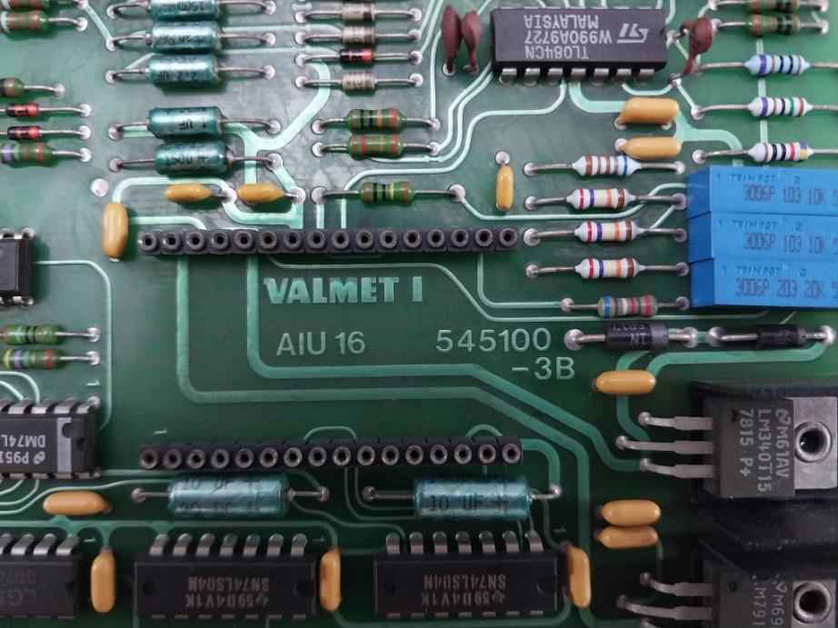 Valmet Aiu 16 Analog Input Unit Pcb 545100-3B T9623 M8512071 04