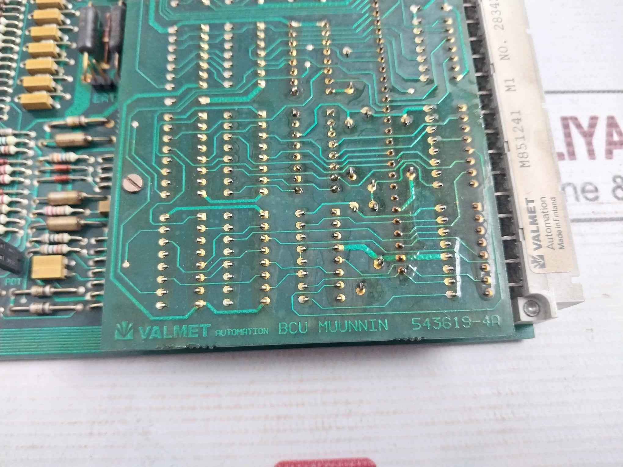 Valmet Automation 543616-4B Bcu Muunnin Binary Control Unit Pcb M851241 M1