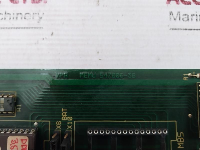 Valmet Automation 547006-3A Memory Board M8510401 M1 547006-3B Vpa Memu 94V-1