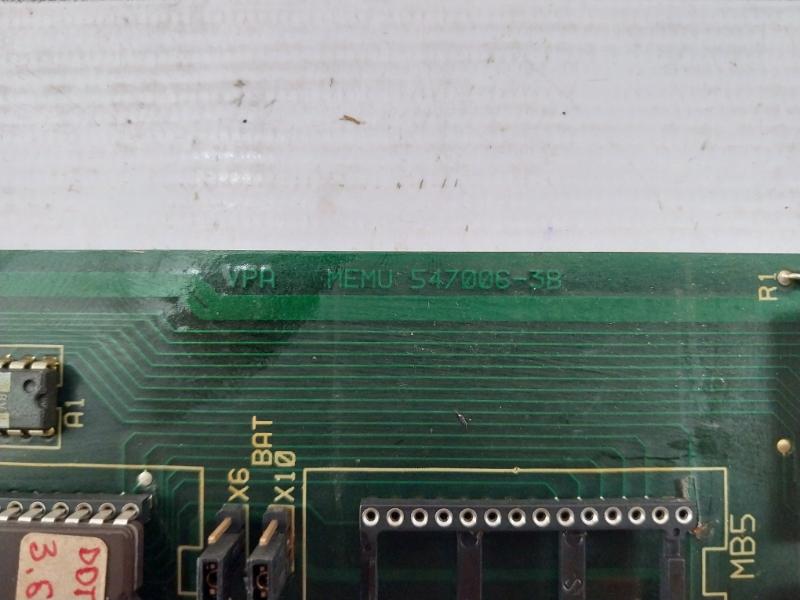 Valmet Automation 547006-3A Memory Board M851040 M1 Vpa Memu 547006-3B 94V-1
