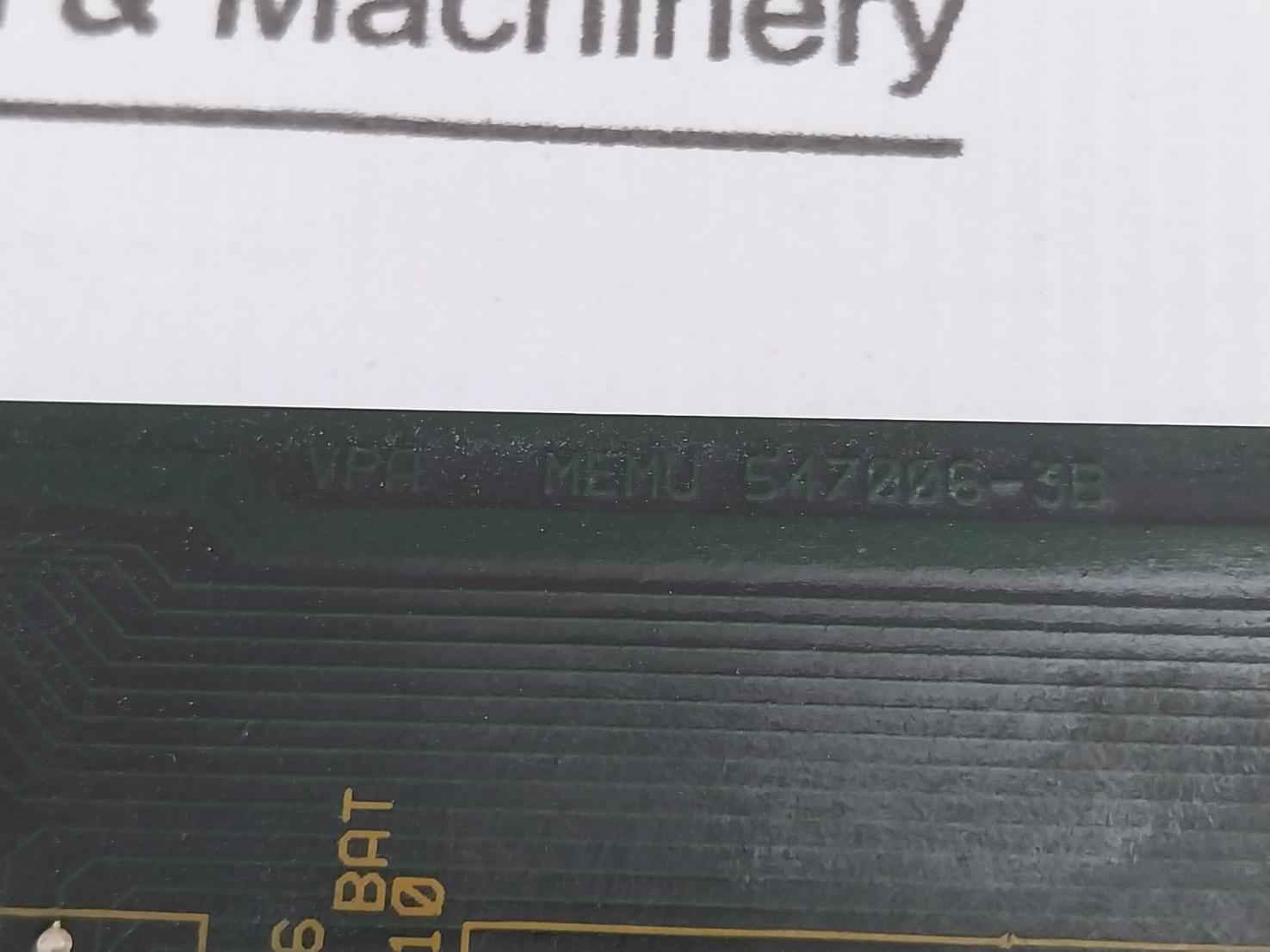 Valmet Automation 547006-3A Vpa Memu Module Memory Board M851040