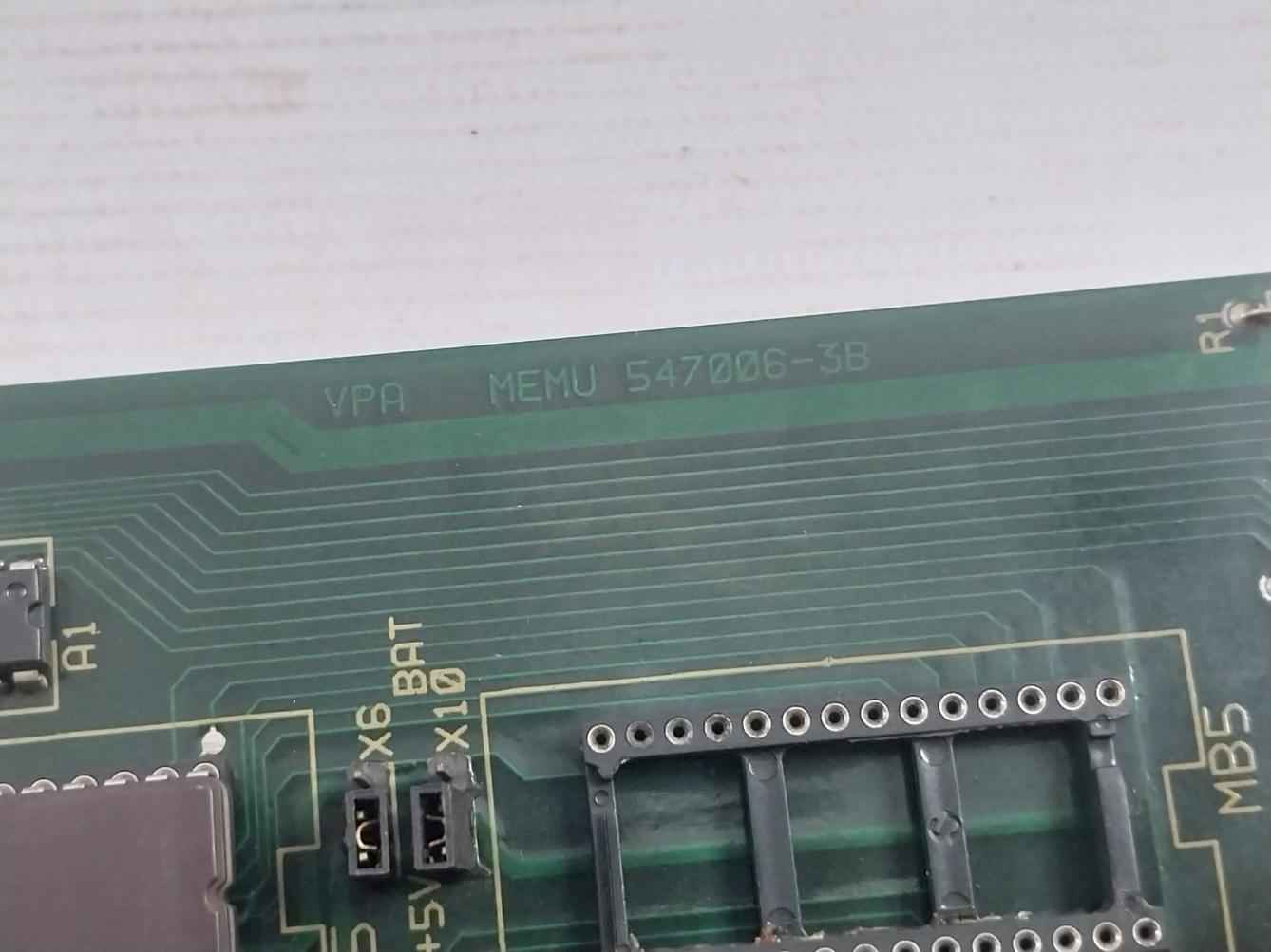 Valmet Automation 547006-3B Vpa Memu Memory Board