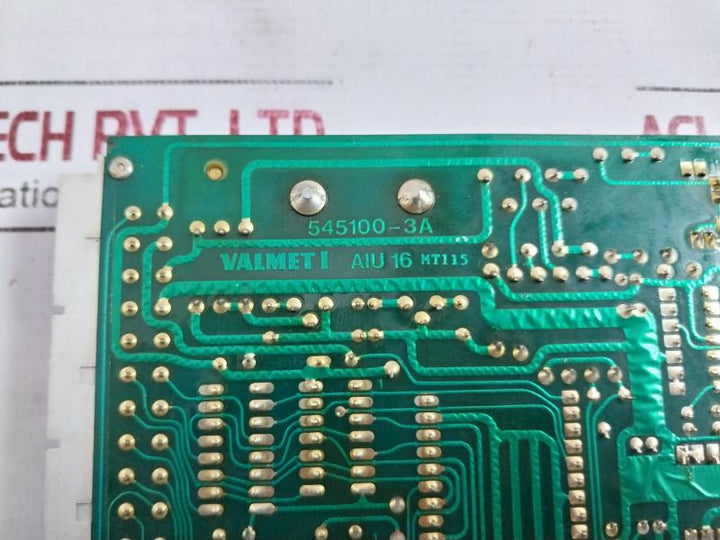 Valmet Automation Aiu 16 Analog Input Module 545100-3B M8512071 M1 306512