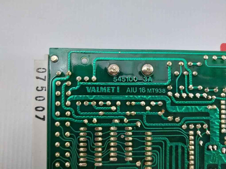 Valmet Automation Aiu 16 Analog Input Unit 545100-3A, 545100-3B