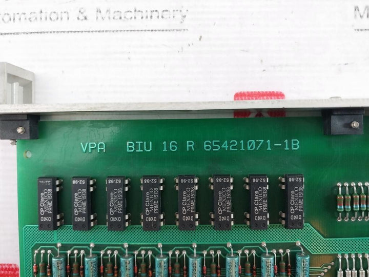 Valmet Automation Biu 16R Analog Output Module M8512271 65421071-1B/65421071-1A