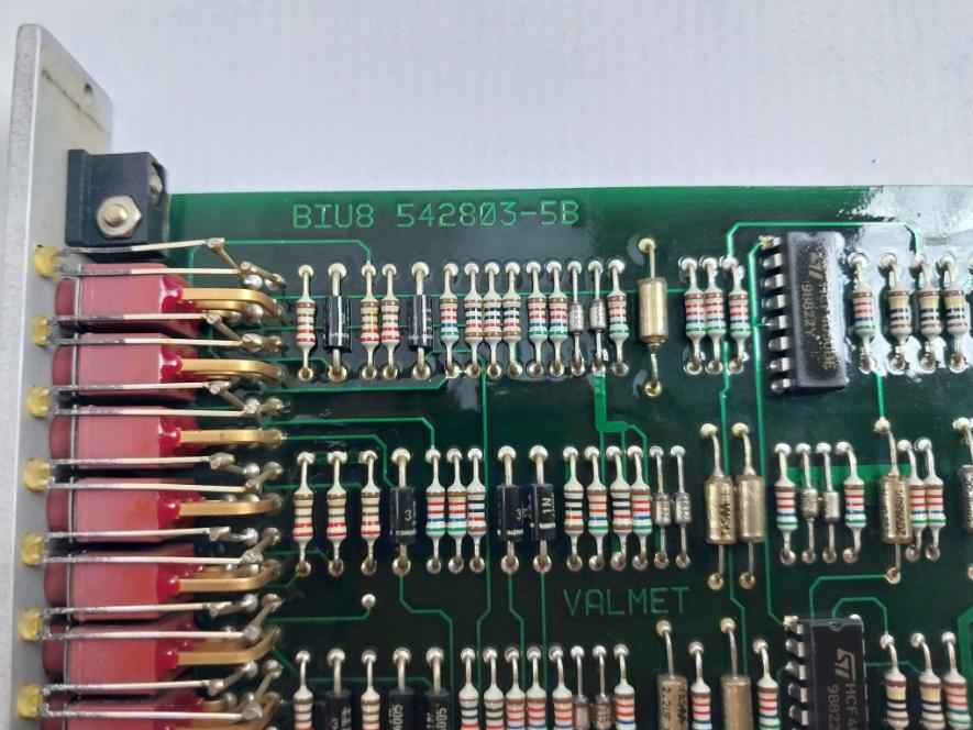 Valmet Automation Biu 8A Binary Input Unit Pcb 542803-5B M8512221 M1