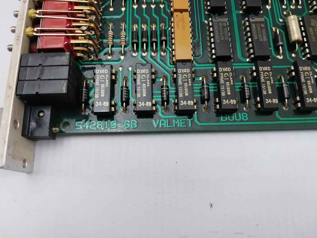 Valmet Automation Bou 8A Binary Output Unit 542810-6A, 542810-6B
