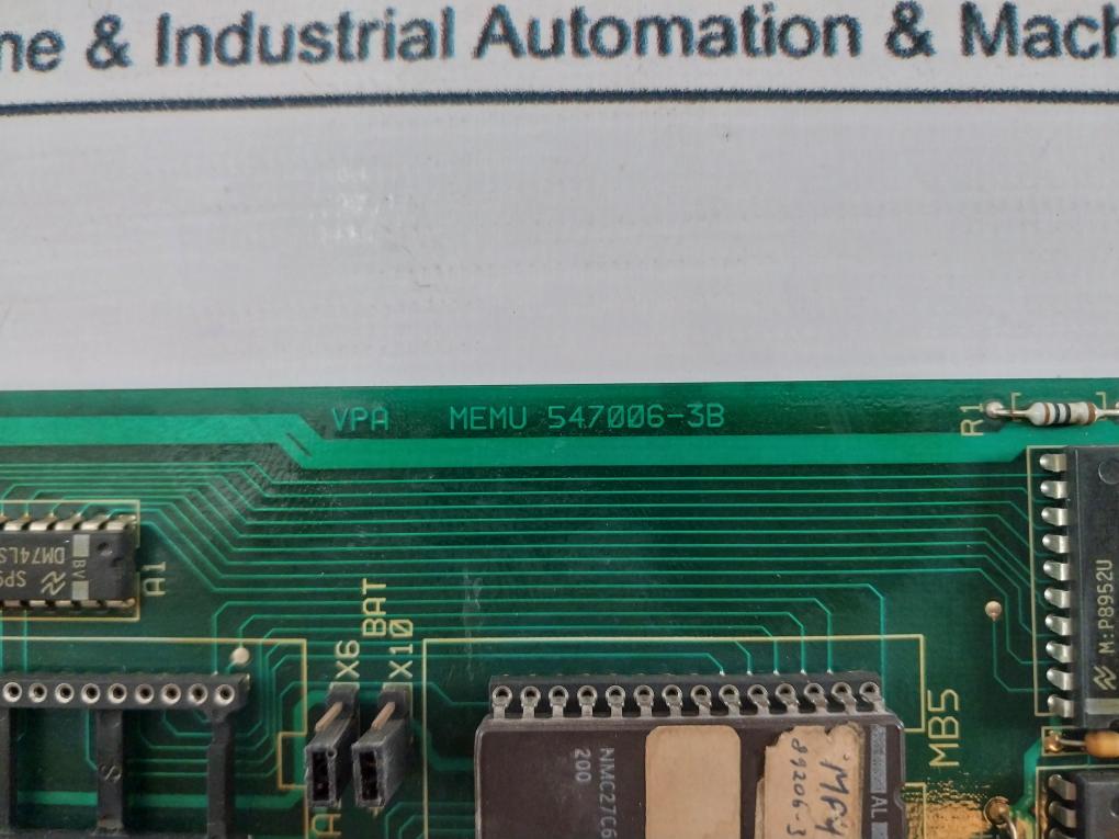 Valmet Automation M8510401 M1 Vpa Memu Memory Board 282145