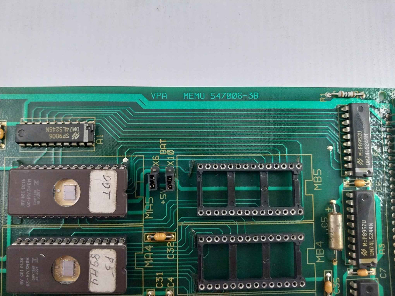 Valmet Automation M851040 M1 Vpa Memu Memory Board 545142-3A