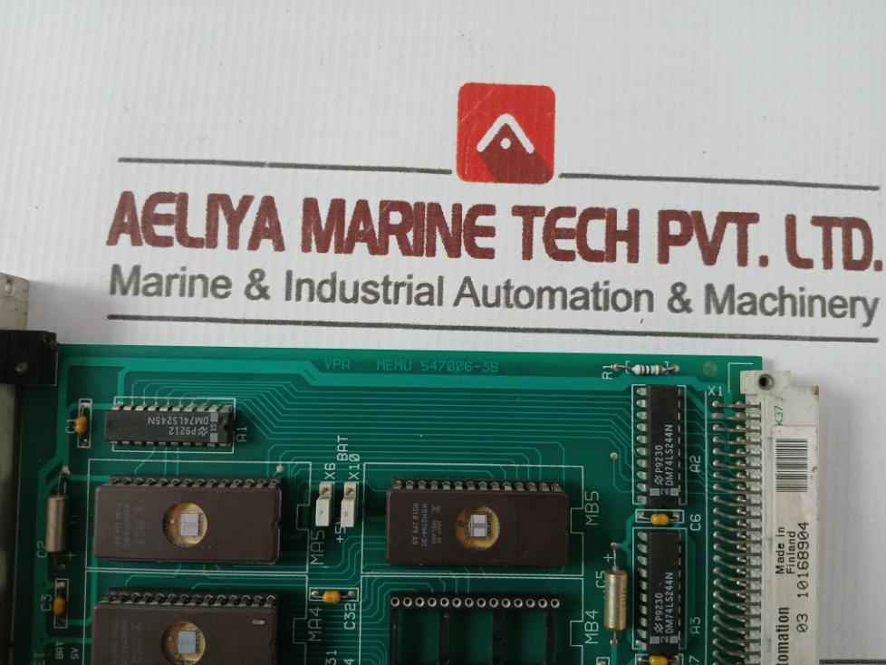 Valmet Automation M851040 Memu Memory Board 547006-3A Mt224