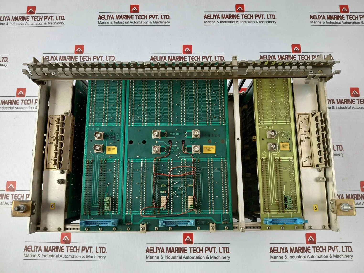 Valmet Automation Pud-10B Power Supply Rack With Cpu, Scu, Memu Module M8510401