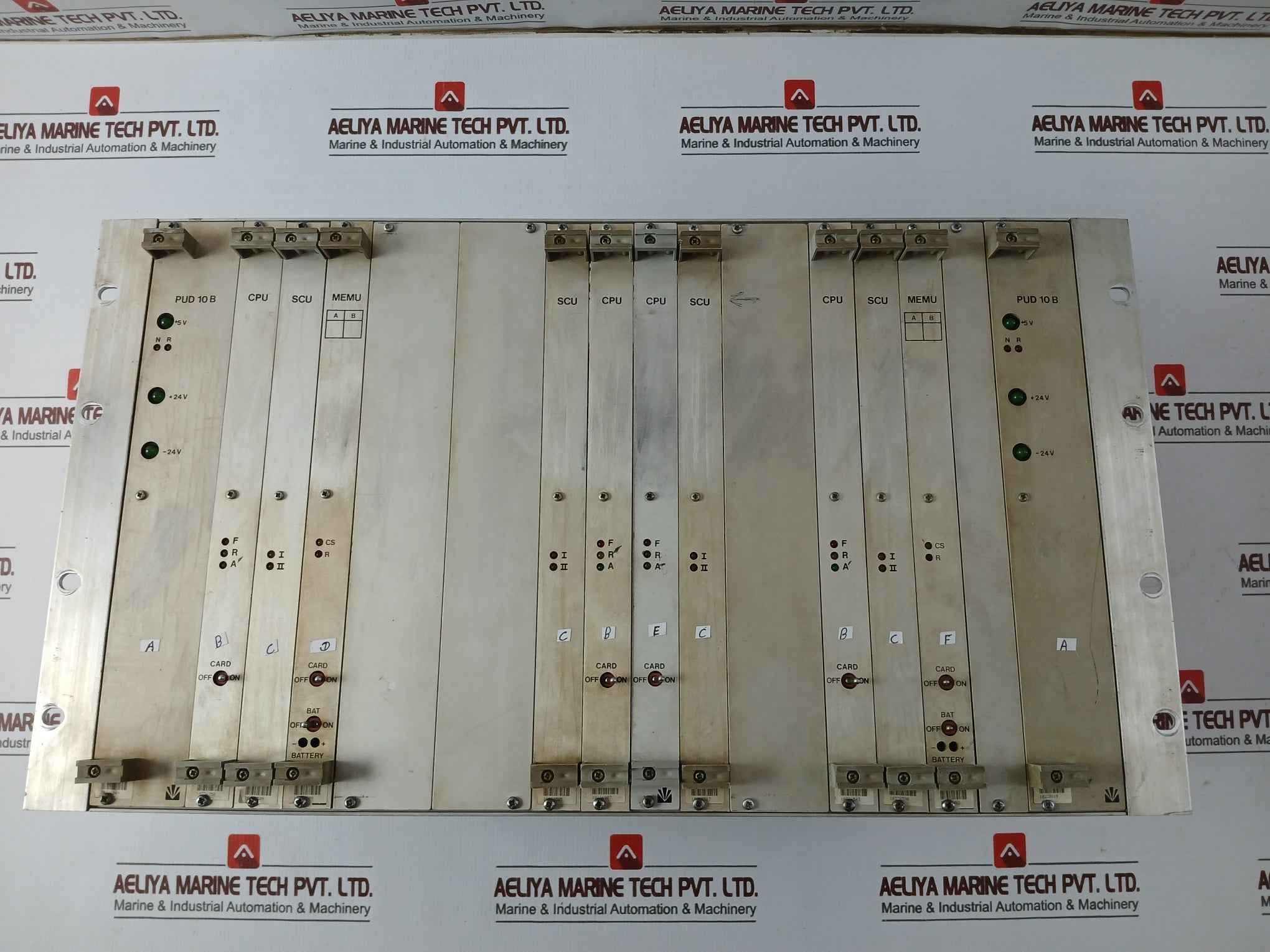 Valmet Automation Pud-10B Power Supply Rack With Cpu, Scu, Memu Module M8510401