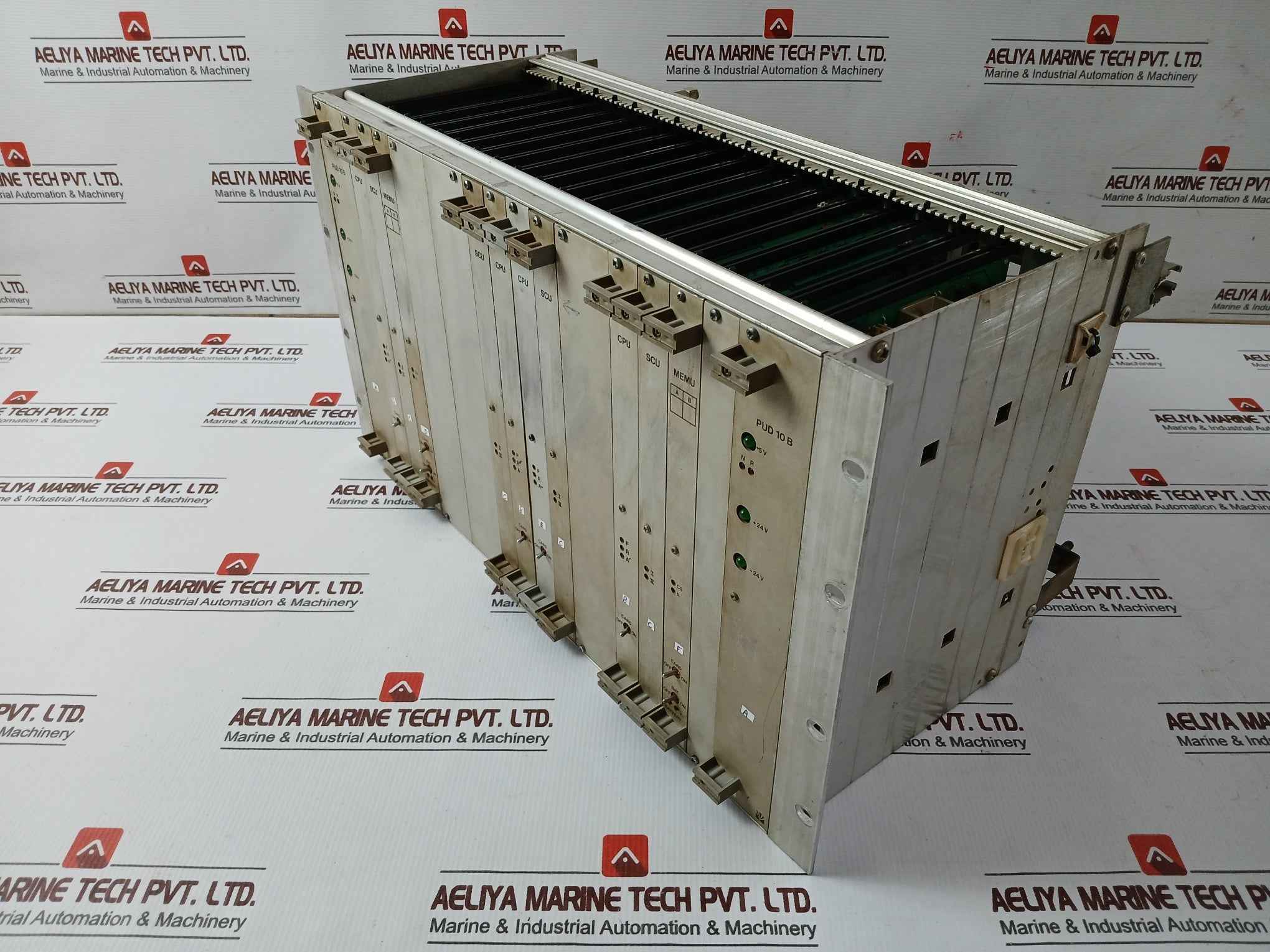Valmet Automation Pud-10B Power Supply Rack With Cpu, Scu, Memu Module M8510401