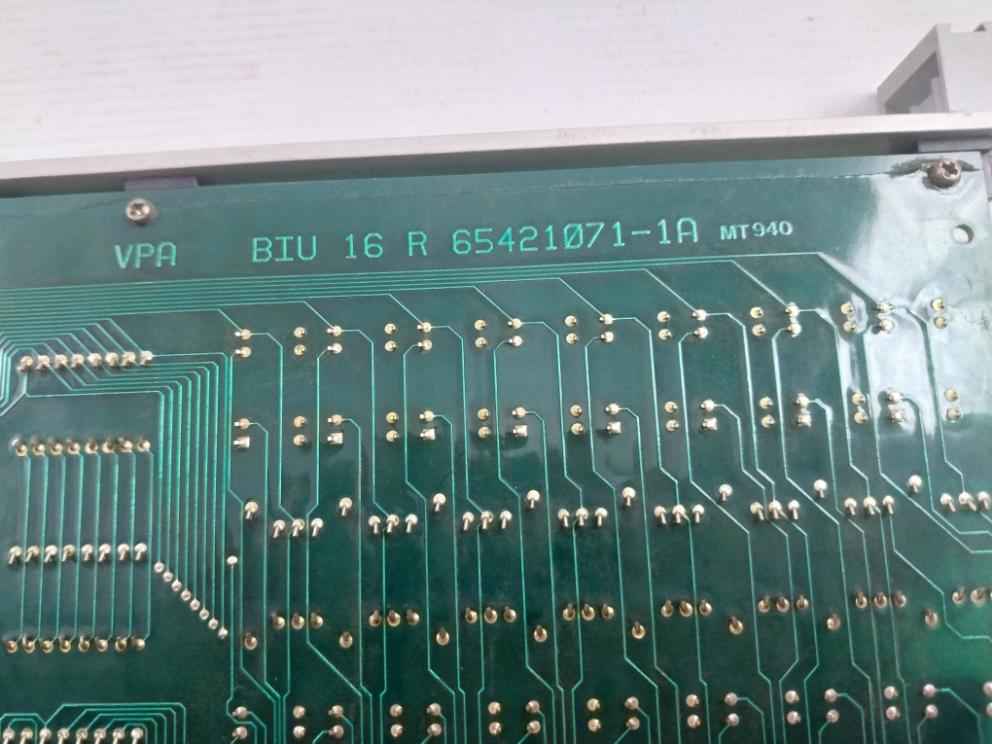 Valmet Automation Vpa Biu 16 R Printed Circuit Board Module 65421071‑1B
