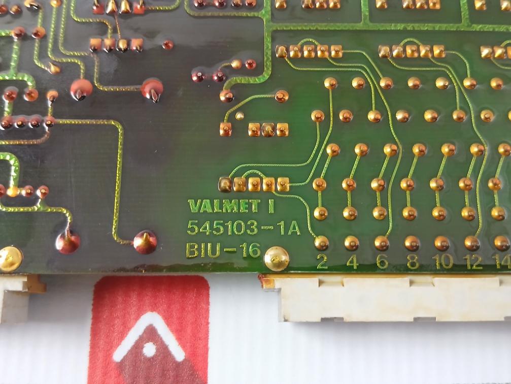 Valmet Biu 16 Binary Input Unit Pcb 545103-1B Dm 72 H At 70C M8512251