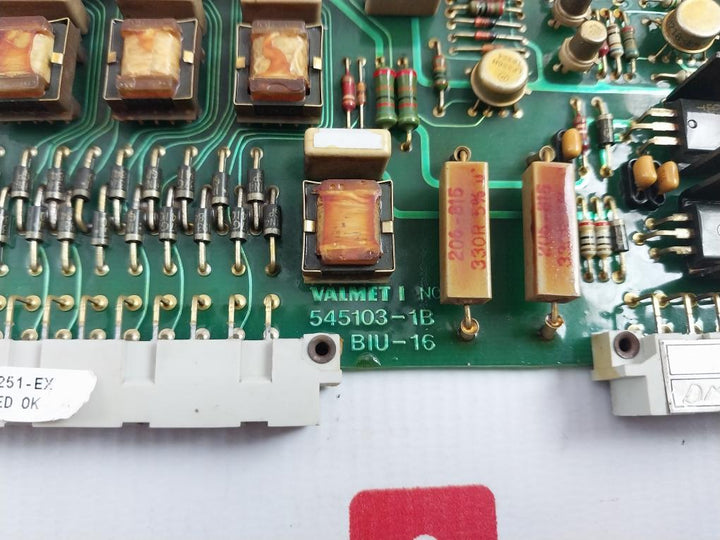 Valmet Biu 16 Binary Input Unit Pcb 545103-1B M8512251