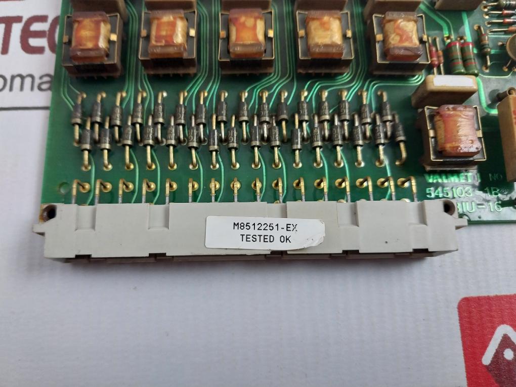 Valmet Biu 16 Binary Input Unit Pcb 545103-1B M8512251