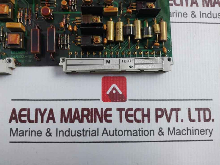 Valmet Biu 16 Printed Circuit Board 545103-1A