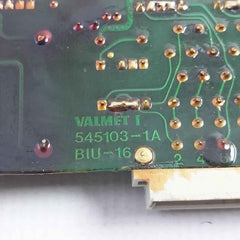 Valmet Biu 16 Printed Circuit Board 545103-1A