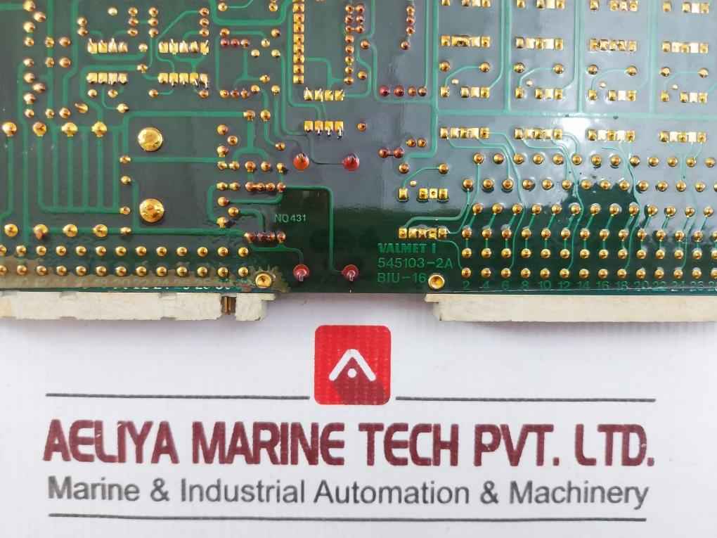 Valmet Biu 16 Printed Circuit Board Card 545103-2B M8512251