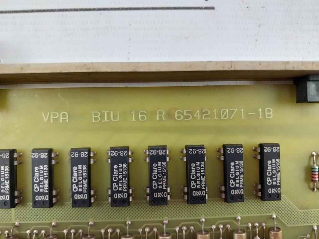 Valmet Biu 16 R Binary Input Unit Pcb 65421071-1B Mt233 M8512271 01