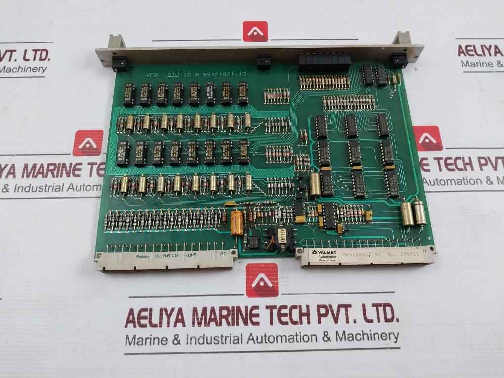 Valmet Biu 16 R Binary Input Unit Pcb M85122711 M1 Mt106 65421071-1B