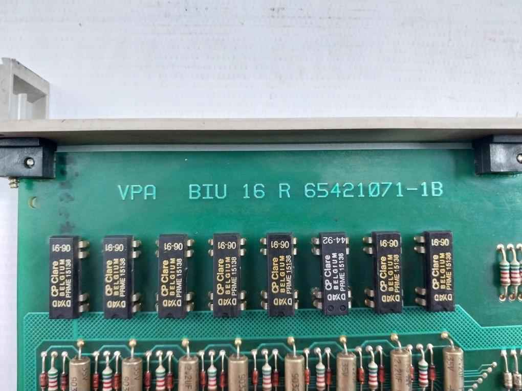 Valmet Biu 16 R Binary Input Unit Pcb M85122711 M1 Mt106 65421071-1B
