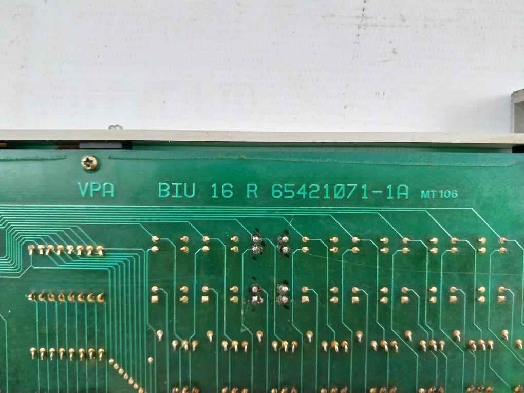 Valmet Biu 16 R Binary Input Unit Pcb M85122711 M1 Mt106 65421071-1B