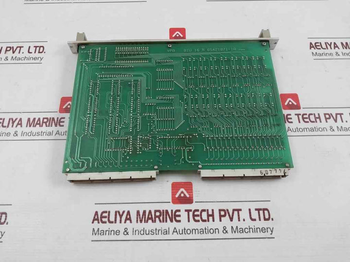 Valmet Biu 16 R Pcb For Binary Input Unit 65421071-1A T9623 M85122711 02