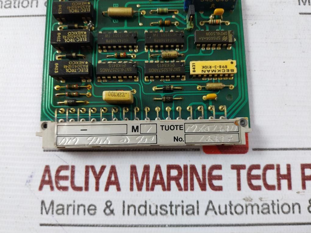 Valmet Bou 8 A Binary Output Unit 542810-3B No422 Dm 74H @ 70? M851231