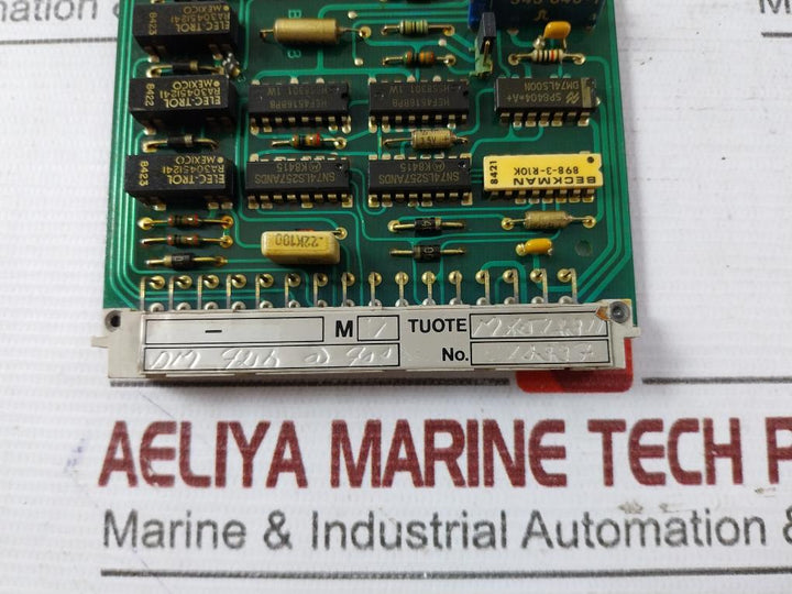 Valmet Bou 8 A Binary Output Unit 542810-3B No422 Dm 74H @ 70? M851231