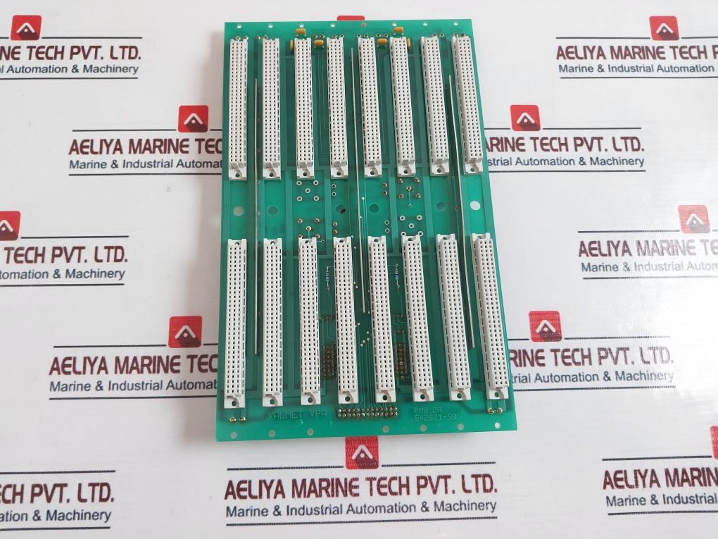 Valmet Pmb 2R Monolithic Backplane 8 Slot Pcb Card 542821-5A