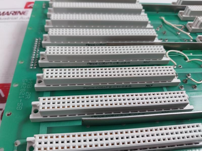 Valmet Pmb 2R Monolithic Backplane 8 Slot Pcb Card 542821-5A, 542821-5B