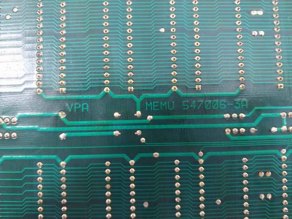 Valmet Process Automation Vpa Memu Memory Board M851040 M1 547006-3A