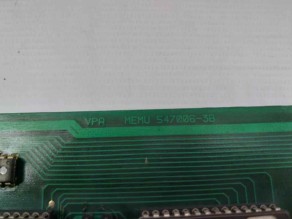 Valmet Process Automation Vpa Memu Memory Board M851040 M1 547006-3A