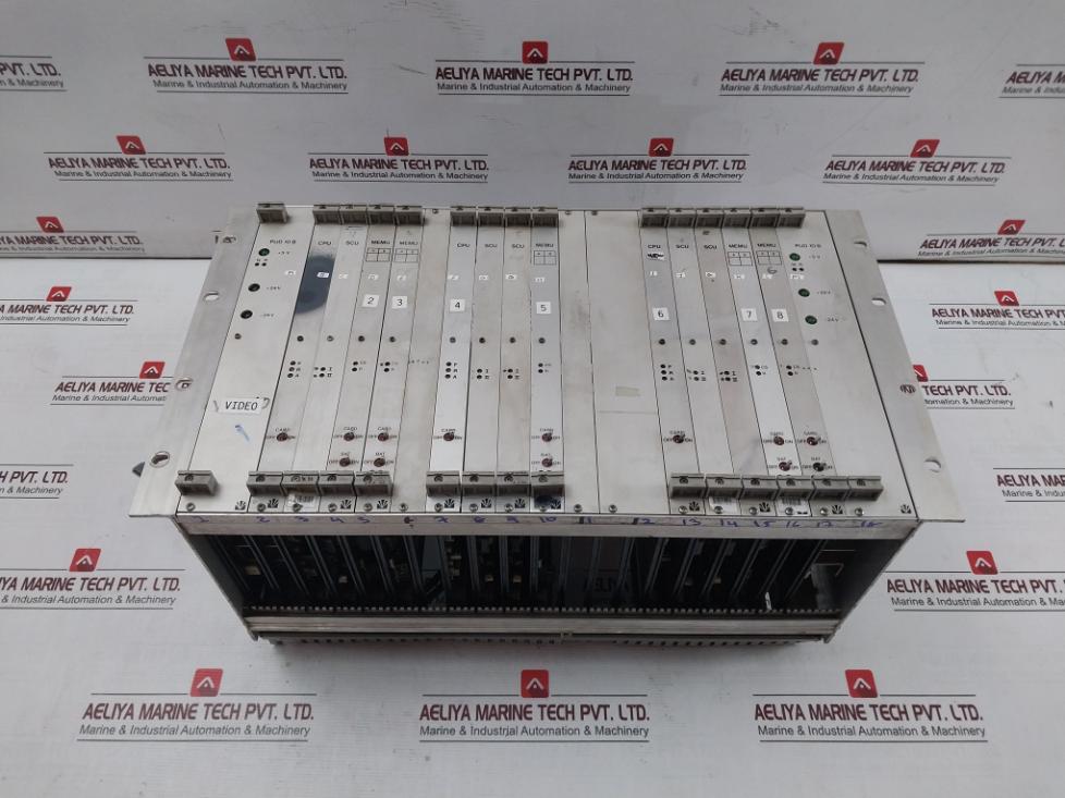Valmet Pud 10B Automation Control Rack With Cpu Scu Memu Modules