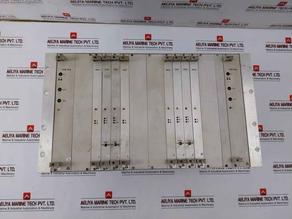 Valmet Pud 10 B Process Automation Rack W/Cpu Scu Module M8513621 02 M8510061 09