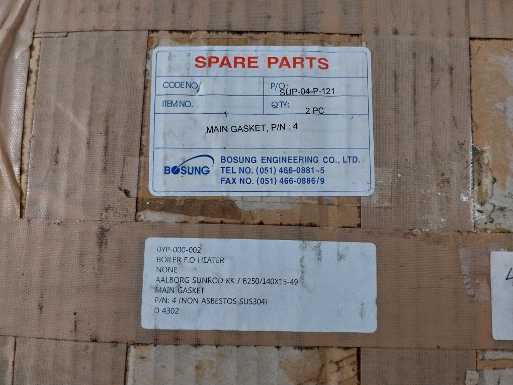 Valqua 274X304X331 Ct Gasket B250/140X15-49