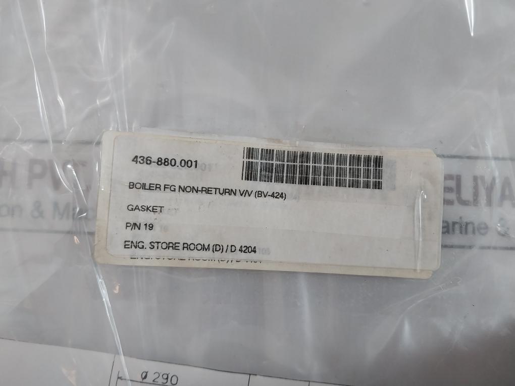 Valqua 6501 Non-asbestos Gasket For Boiler Fg Non-return Valve G3-d7347