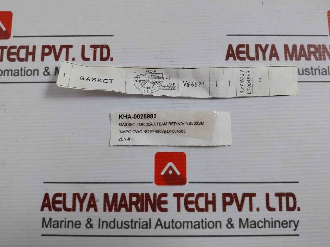 Valqua 6591 Gasket For 32A Steam Red. V/V Ns500Sm