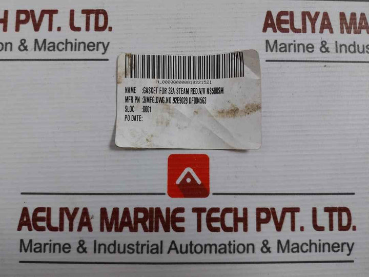 Valqua 6591 Gasket For 32A Steam Red. V/V Ns500Sm