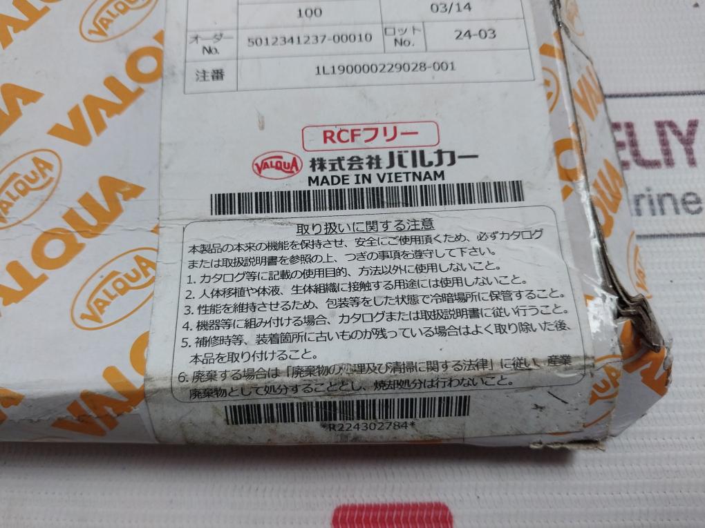 Valqua 8590Vl Oval Ring Gasket